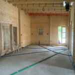 Passage de câble avant chape Saint Jean Brévelay